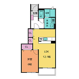 間取図画像 1LDK
