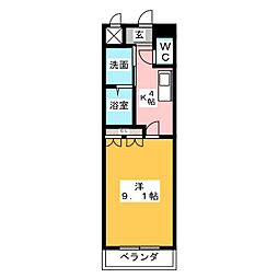 間取図画像 1K
