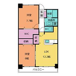 ジェルメ・アンジュ 2LDKの間取図画像