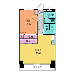 メゾン・ド・セピア 2LDKの間取図画像