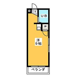 マンション日吉多加木 ワンルームの間取図画像
