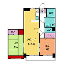 スカイヒルズ上地  ｜ 愛知県岡崎市上地３丁目（賃貸マンション2LDK・4階・55.89㎡） その2