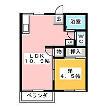 フォーブルＹ－1  ｜ 愛知県岡崎市矢作町字小河原（賃貸アパート1LDK・1階・34.02㎡） その2