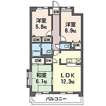 Ｂｅ－Ｃｏｍｍｏｎ（ビーコモン） 206 ｜ 愛知県岡崎市北本郷町字野添22番地（賃貸マンション3LDK・2階・66.85㎡） その2