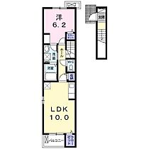 フレアVI 206 ｜ 愛知県岡崎市上地６丁目17-10（賃貸アパート1LDK・2階・43.79㎡） その2