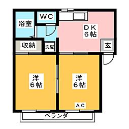 🉐敷金礼金0円！🉐コスモハイツ畔柳　Ｂ棟
