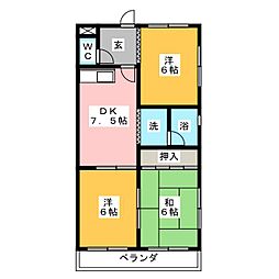 間取図画像 3DK