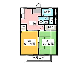 プレステージ中部 Ａ  ｜ 静岡県湖西市南台４丁目（賃貸アパート2K・2階・35.30㎡） その2