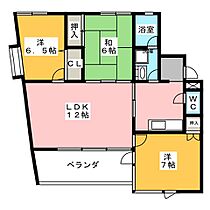 ＷＥＳＴ2  ｜ 愛知県豊橋市花田町字西郷（賃貸マンション3LDK・2階・73.80㎡） その2