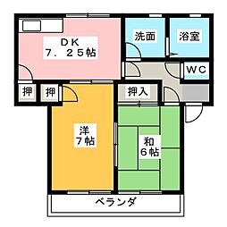 間取図画像 2DK