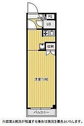 is高師 1Kの間取図画像