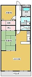 パークシティーたかしA 2LDKの間取図画像
