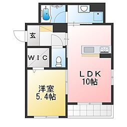 Ksquare 1LDKの間取図画像