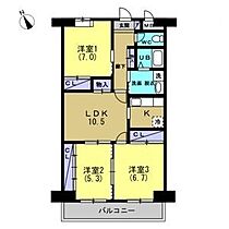 パークサイド知多半田  ｜ 愛知県半田市更生町１丁目（賃貸マンション3LDK・6階・70.56㎡） その2