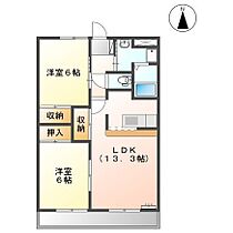 サンフォレスト星崎  ｜ 愛知県半田市星崎町１丁目（賃貸マンション2LDK・2階・57.75㎡） その2