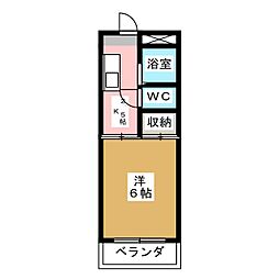 永和ビル 1Kの間取図画像