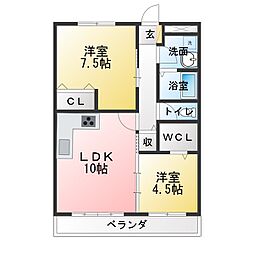 間取図画像 2LDK