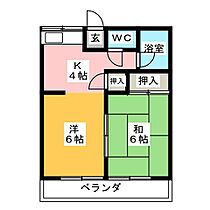 稲場コーポ  ｜ 愛知県刈谷市新富町４丁目（賃貸アパート2K・2階・34.70㎡） その2