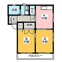 アンソニア　Ｂ  ｜ 愛知県刈谷市小山町１丁目（賃貸アパート2K・1階・43.75㎡） その2