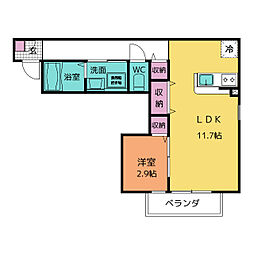 間取図画像 1LDK