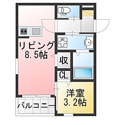間取図画像 1LDK