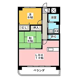ステーシア雅2 2LDKの間取図画像