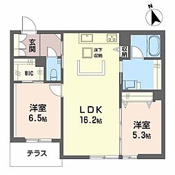 (新築)フィリア刈谷 2LDKの間取図画像