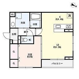レジデンス寿 1LDKの間取図画像