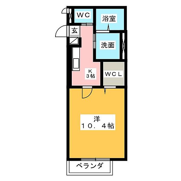 エステート勝川 ｜愛知県春日井市勝川町４丁目(賃貸アパート1K・2階・34.00㎡)の写真 その2