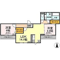 シェーヌアーブル 302 ｜ 愛知県春日井市柏原町１丁目114-1（賃貸アパート2LDK・3階・59.79㎡） その2