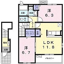 ウィンズII  ｜ 愛知県春日井市追進町１丁目（賃貸アパート2LDK・2階・56.52㎡） その2