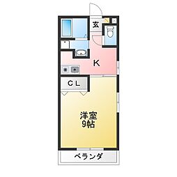 間取図画像 1K