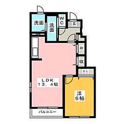 間取図画像 1LDK