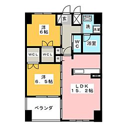 マグノリアガーデン 2LDKの間取図画像