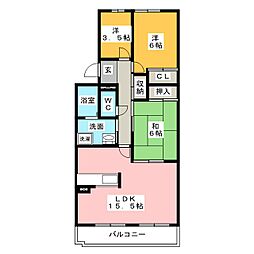 サニーコート勝川北 3LDKの間取図画像