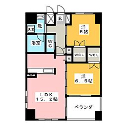 マグノリアガーデン 2LDKの間取図画像