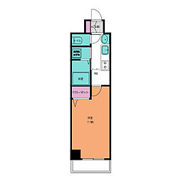 willDo勝川 1Kの間取図画像