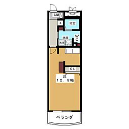 パレ・ジュイール ワンルームの間取図画像