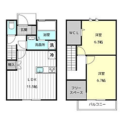 🉐敷金礼金0円！🉐MAISONETTE LAND 渕高駅 Ｃ