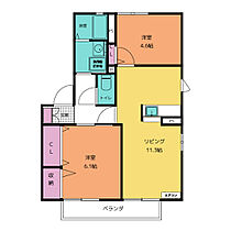 ラカーサフェリス　Ｅ棟  ｜ 愛知県豊川市美幸町２丁目（賃貸アパート2LDK・1階・52.54㎡） その2