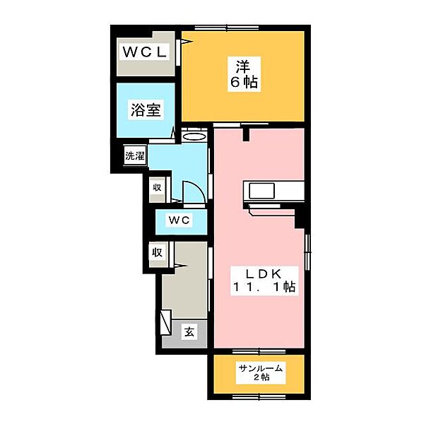 ビリーブ　トゥルー ｜愛知県豊川市御津町御馬西(賃貸アパート1LDK・1階・50.14㎡)の写真 その2