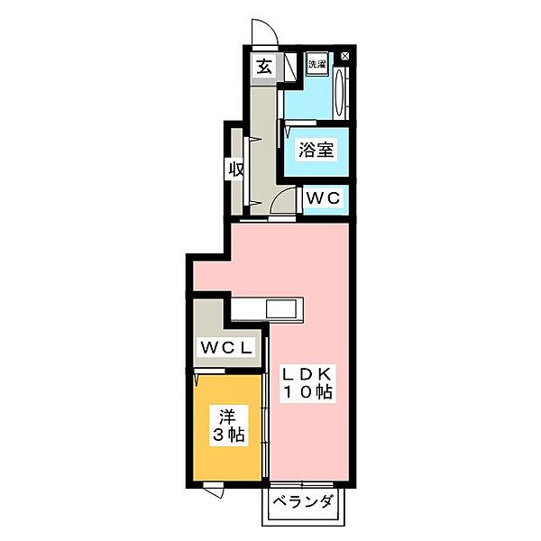 Ｄ－ｒｏｏｍ大崎 ｜愛知県豊川市大崎町小林(賃貸アパート1LDK・1階・36.39㎡)の写真 その2