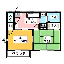 エラク109  ｜ 愛知県豊川市野口町前野（賃貸アパート2K・2階・35.42㎡） その2