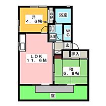 ファミーユ豊が丘　Ｂ棟  ｜ 愛知県豊川市豊が丘町（賃貸アパート2LDK・1階・50.54㎡） その2