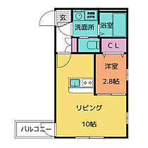 Ｌｅ　Ｃｉｅｌ 2Ｂ ｜ 愛知県豊川市中部町２丁目7-1（賃貸アパート1LDK・2階・30.00㎡） その2