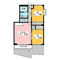 ベルバランセ杉浦　壱番館  ｜ 愛知県豊川市宿町佐平山（賃貸マンション2LDK・1階・56.60㎡） その2