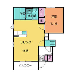 間取図画像 1LDK