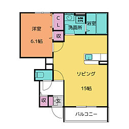 間取図画像 1LDK