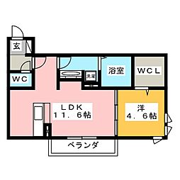 間取図画像 1LDK