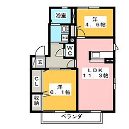 🉐敷金礼金0円！🉐ラカーサフェリス　Ｂ棟